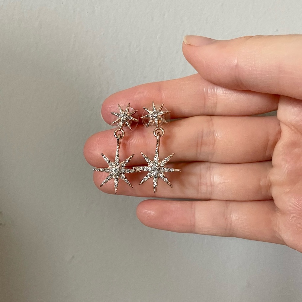Starry costume earrings